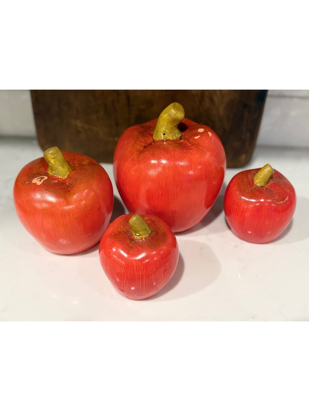 Set of 4 Red Bell Peppers